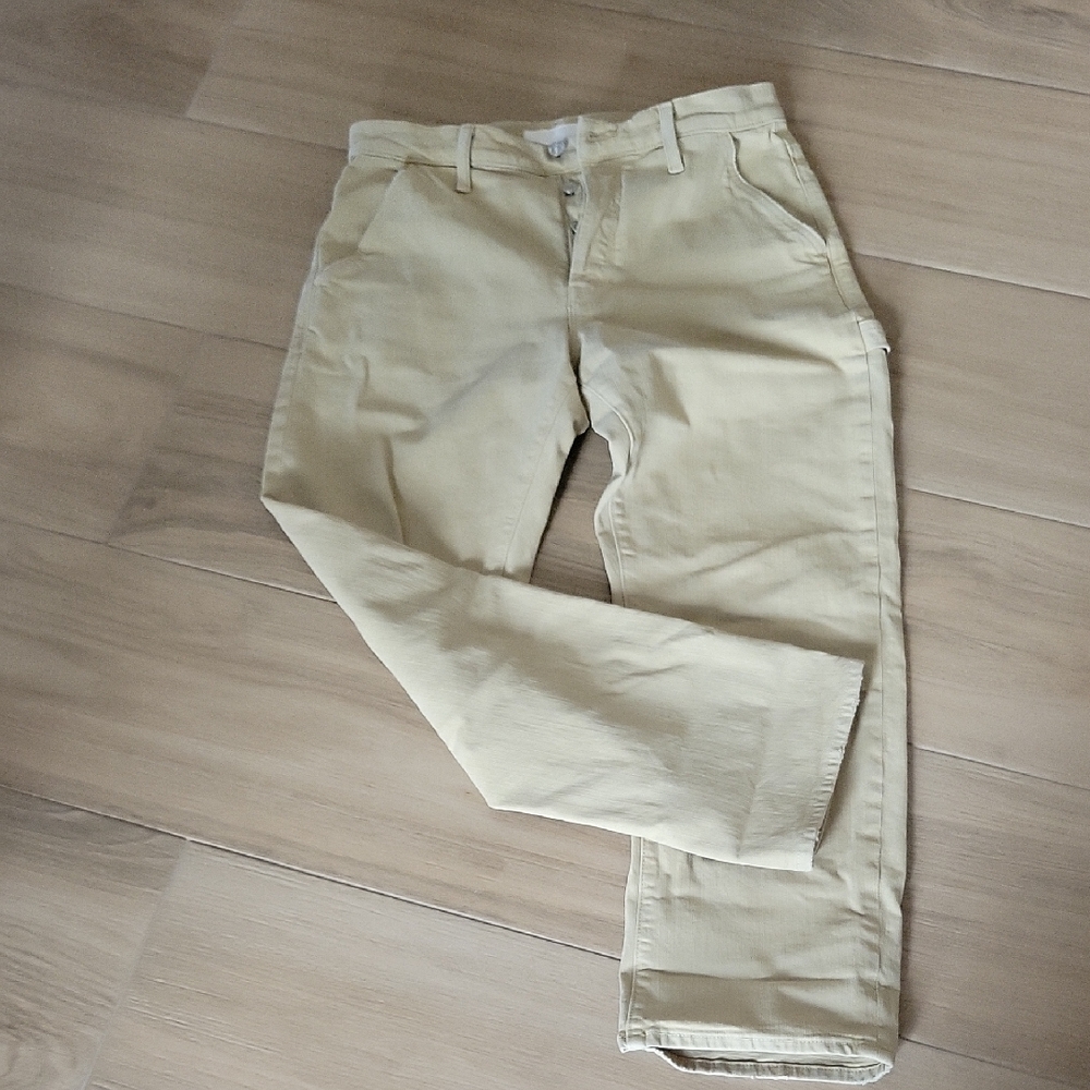 MOTHER Women's High Rise Utility Jeans in Tan
